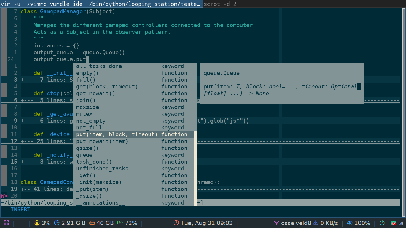 full featured vim