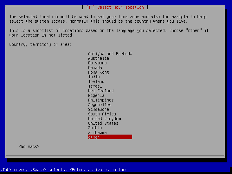 Debian installation