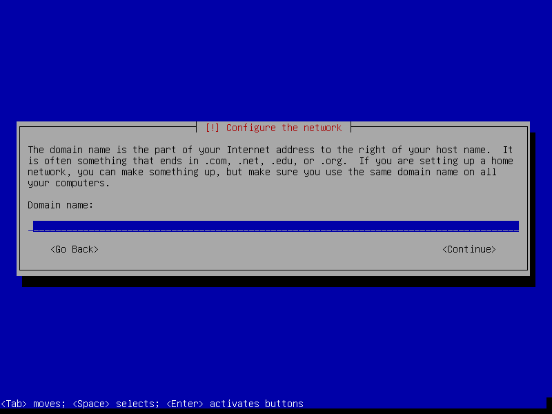 Debian installation