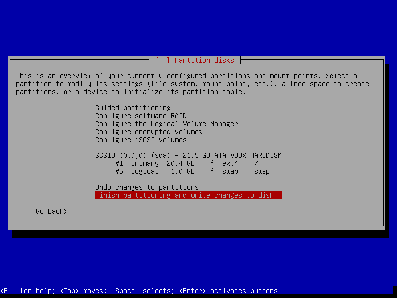 Debian installation