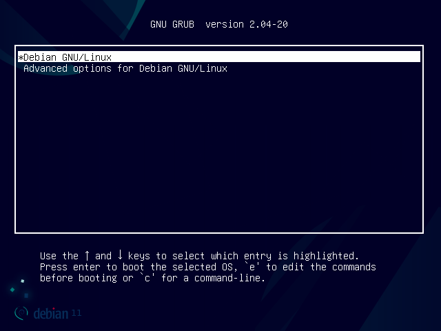 Debian installation