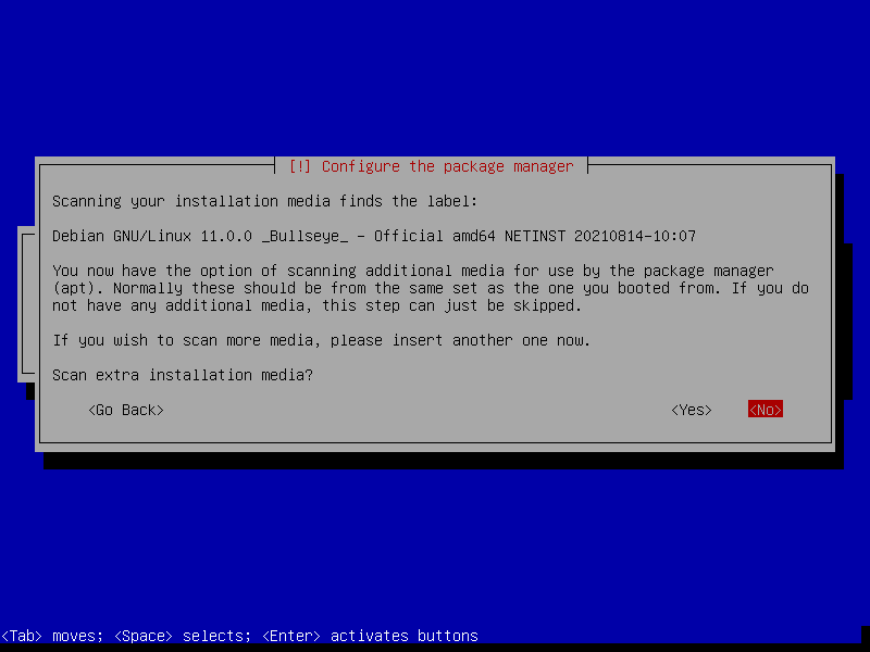 Debian installation