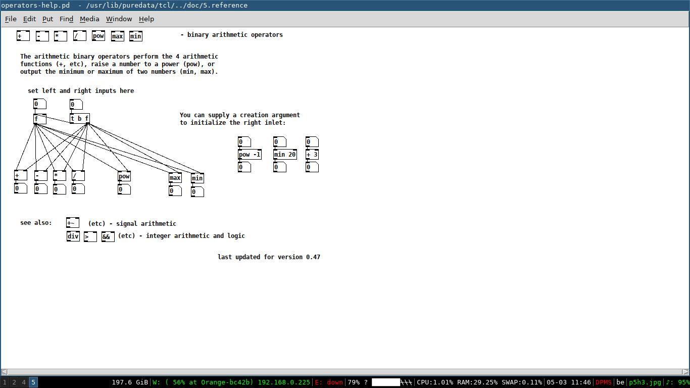 arithmetic operations